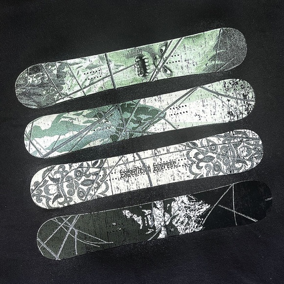 Disney World Expedition Everest Snowboards Black Kids' T-Shirt - Picture 4 of 5